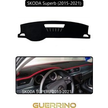 Skoda Superb (2015-2021)TORPİDO Koruma Halısı Siyah Kenar