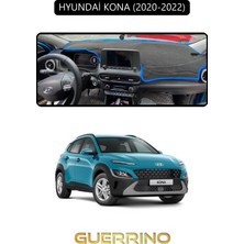 Hyundai Kona 2020-2022TORPİDO Koruma Halısı Siyah Kenar