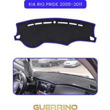 Kia Rio Pride 2005-2011TORPİDO Koruma Halısı Mavi Kenar