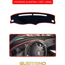 Hyundai Elantra 1997-2006TORPİDO Koruma Halısı Kırmızı Kenar