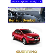 Renault Symbol (2012+) Kısa Torpido Koruma Halısı Mavi Kenar