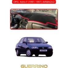 Opel Astra F 1991-1997 Aırbagsıztorpido Koruma Halısı Kırmızı Kenar
