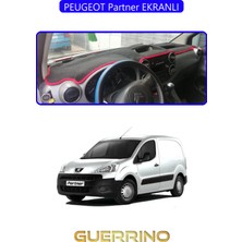 Peugeot Partner Ekranlıtorpido Koruma Halısı Mavi Kenar