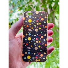 iPhone 5 / 5s  Uyumlu Kılıf Gezegen Desenli Baskılı Silikon