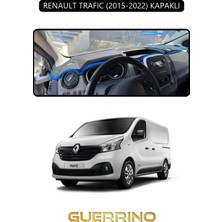 Renault Trafıc (2015-2022) Kapaklıtorpido Koruma Halısı Siyah Kenar