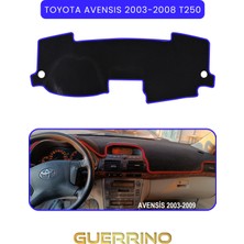Toyota Avensis (2003-2008) T250TORPİDO Koruma Halısı Mavi Kenar