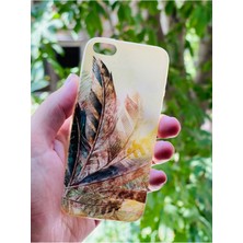 iPhone 5 / 5s  Uyumlu Kılıf Tüyler Desenli Baskılı Silikon