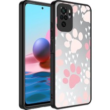 Xiaomi Redmi Note 10S Kılıf Aynalı Desenli Kamera Korumalı Parlak Hzrv Mirror Kapak-Pati