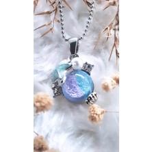 Okyanus Küre Figürlü Çelik Kolye