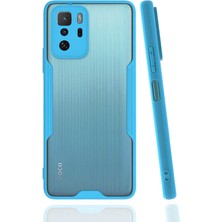 Xiaomi Poco X3 Gt Kılıf Hzrv Parfe Kapak-Mavi