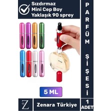 Kompakt Cep Boy Doldurulabilir Taşınabilir Sızdırmaz Pratik Çanta Boy Mini Cep Parfümü Şişesi 5 ml