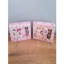 Munıs - Anime Karakterli ve Kuromi-My Melody Sticker + Bant Mega Hediye Seti – 2’li Özel Kutu