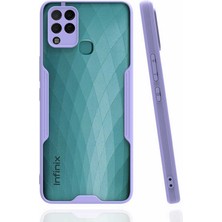 Infinix Hot 10T Kılıf Hzrv Parfe Kapak-Lila
