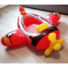 intex Uçak Figürlü Şişme Deniz Botu – 107 cm Şişme Oyuncak 3-6 Yaş Çocuklar Için