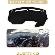 Fıat Egea 2019-2024 Modellerine Uygun Ekranlıtorpido Koruma Halısı Bej Kenar