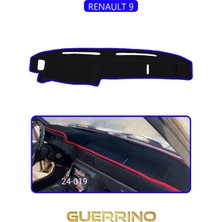 Renault 9 Torpido Koruma Halısı Mavi Kenar