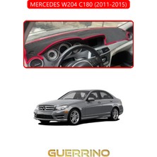 Mercedes W204 C180 2011-2015TORPİDO Koruma Halısı Kırmızı Kenar