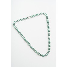 Deniz Kabuğu 18 Ayar Beyaz Altın Kaplama Gümüş Gerdanlık