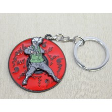 Büro Ev Ofis Hediyesi Için Metal Dönen Anime Anahtarlık