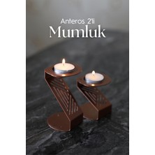 HE Dizayn Aksesuar Anteros 2'li Mumluk Seti