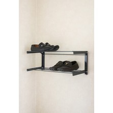 HE Dizayn Aksesuar Çok Amaçlı Katlanabilir Ayakkabı Rafı - 60X45 cm