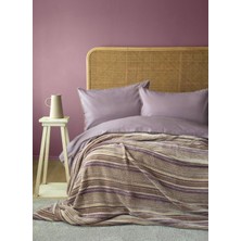 Çift Kişilik Yatak Örtüsü Nevresim Set Lızbon Lıla - Yatak Ortusu