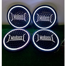 Mobas Yazılı 20 cm Uyumlu 4 Adet 20CM Pixel Kayar Ledli Midrange Kapağı Set 358 Modlu 12 Renkli