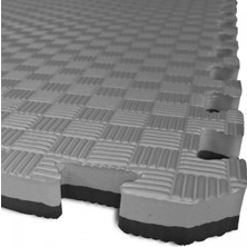 Tatami 100 x 100 x 26 mm Siyah - Gri Çift Renkli Yer Minderi