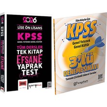 2026 Kpss Lise Ön Lisans Tüm Dersler Tek Kitap Efsane Çek Kopart Yaprak Test + 3lü Deneme Hediye