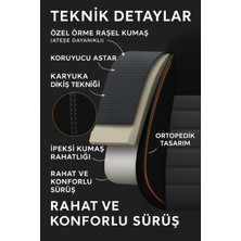 Honda City 1996–2008 Natura Serisi Raşel Füme Siyah Koltuk Kılıfı