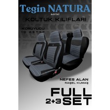 Toyota Corolla 5 Kapı (2001 Öncesi) 1990–2001 Natura Serisi Raşel Füme Siyah Koltuk Kılıfı