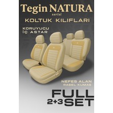 Renault Megane 2/3/4 Sedan 2004–2024 Natura Serisi Raşel Bej Koltuk Kılıfı