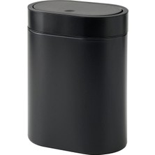 Brogrund Çöp Kutusu Gri , 4 Lt , Paslanmaz Çelik Siyah