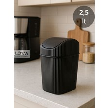 2,5 Lt Mini Mutfak,masa,banyo Tezgah Üstü Çöp Kovası