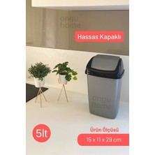 Hassas Kapaklı Tezgah Üstü Çöp Kovası Mutfak Banyo Ofis Için Çöp Kovası