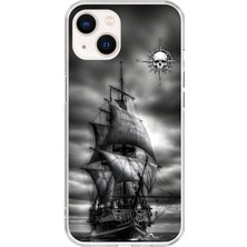 Dali Design iPhone 14 Uyumlu Şeffaf Kılıf Pirate 2 Tasarımlı