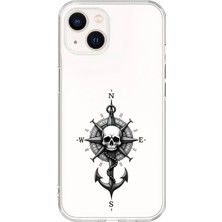 Dali Design iPhone 13 Mini Uyumlu Şeffaf Kılıf Pirate 5 Tasarımlı