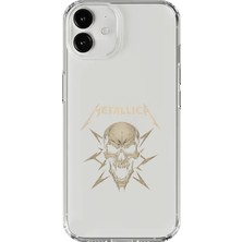 Dali Design iPhone 12 Mini Uyumlu Şeffaf Kılıf Metallica Tasarımlı