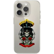 Dali Design iPhone 11 Pro Max Uyumlu Şeffaf Kılıf Guns N' Roses Tasarımlı