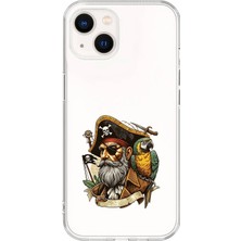 Dali Design iPhone 13 Mini Uyumlu Şeffaf Kılıf Pirate 3 Tasarımlı