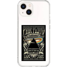 Dali Design iPhone 14 Uyumlu Şeffaf Kılıf Pink Floyd Tasarımlı