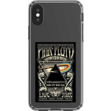 Dali Design iPhone Xs Max Uyumlu Şeffaf Kılıf Pink Floyd Tasarımlı
