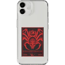 Dali Design iPhone 12 Uyumlu Şeffaf Kılıf System Of A Down Tasarımlı