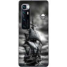 Dali Design Xiaomi Mi 10 Pro Uyumlu Şeffaf Kılıf Pirate 2 Tasarımlı