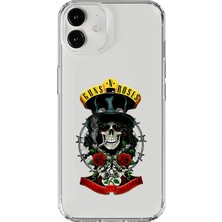 Dali Design iPhone 12 Mini Uyumlu Şeffaf Kılıf Guns N' Roses Tasarımlı