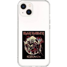 Dali Design iPhone 13 Mini Uyumlu Şeffaf Kılıf Iron Maiden Tasarımlı