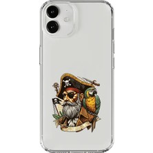 Dali Design iPhone 12 Uyumlu Şeffaf Kılıf Pirate 3 Tasarımlı