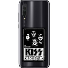 Dali Design Xiaomi Mi 9 Lite Uyumlu Şeffaf Kılıf Kiss Tasarımlı