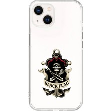 Dali Design iPhone 13 Mini Uyumlu Şeffaf Kılıf Pirate 4 Tasarımlı