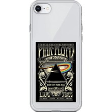 Dali Design iPhone 8 Uyumlu Şeffaf Kılıf Pink Floyd Tasarımlı